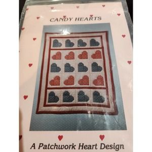 Candy Hearts Patchwork Heart Design